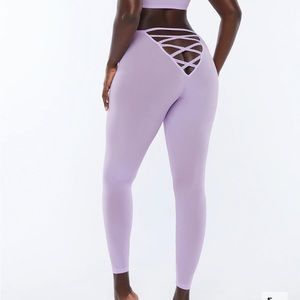 Savage X Fenty strappy mesh leggings in * BLACK *